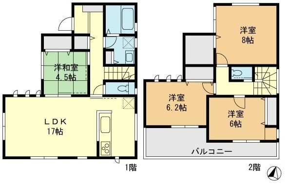 Floor plan. 19,800,000 yen, 4LDK, Land area 111.36 sq m , Building area 101.02 sq m floor plan