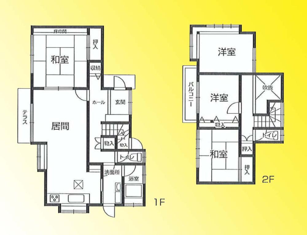 Floor plan. 28.8 million yen, 4LDK, Land area 172.58 sq m , Building area 107.57 sq m floor plan