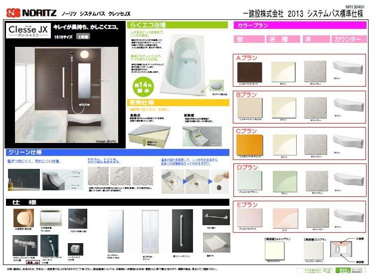 Other Equipment. Bathroom specifications