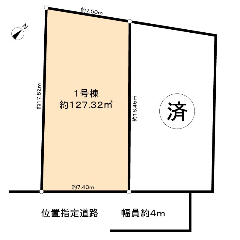 Compartment figure. 19.9 million yen, 4LDK, Land area 127.32 sq m , Building area 101.85 sq m