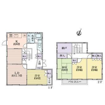 Floor plan. 15.8 million yen, 4LDK + S (storeroom), Land area 165.22 sq m , Building area 106.81 sq m
