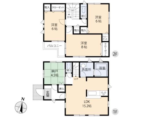 Floor plan. 24,800,000 yen, 3LDK, Land area 120.13 sq m , Building area 92.34 sq m floor plan