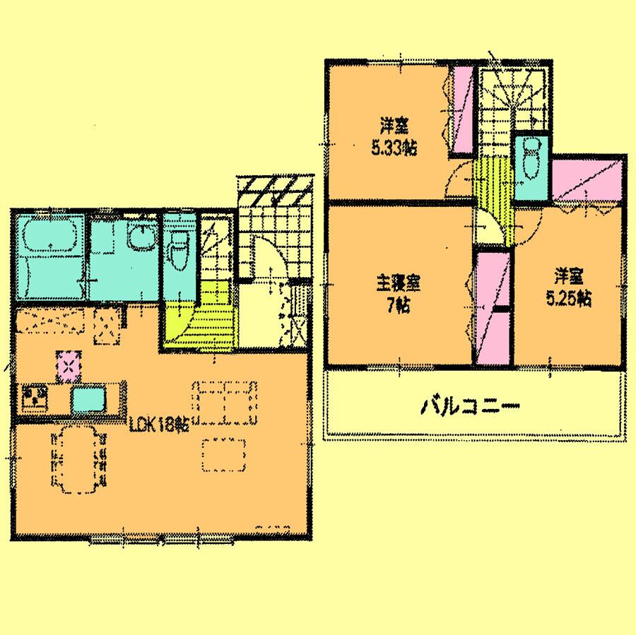 Floor plan. 21,400,000 yen, 3LDK, Land area 103.81 sq m , Building area 82.38 sq m located view in addition to this, It will be provided by the hope of design books, such as layout. 