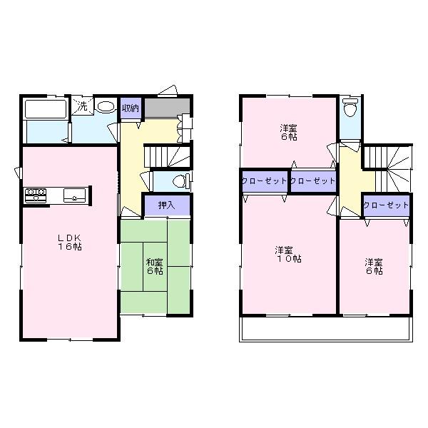 Floor plan. (Building 2), Price 28.8 million yen, 4LDK, Land area 156.98 sq m , Building area 104.33 sq m