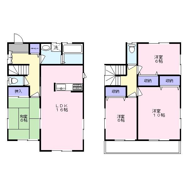Floor plan. (3 Building), Price 28.8 million yen, 4LDK, Land area 150.3 sq m , Building area 104.33 sq m