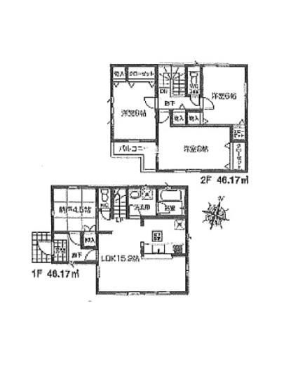Floor plan. 24,800,000 yen, 3LDK, Land area 120.13 sq m , Building area 92.34 sq m floor plan