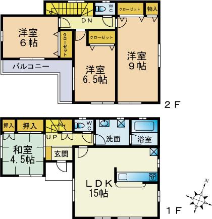Other. 5 Building floor plan 25.8 million yen