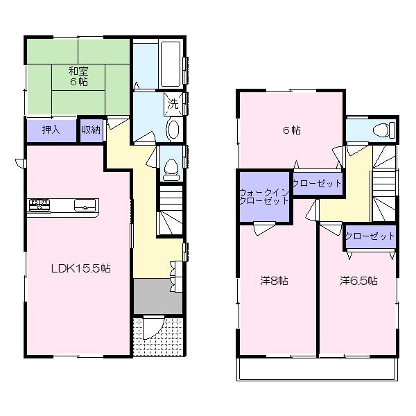 Floor plan. (1 Building), Price 28.8 million yen, 4LDK, Land area 144.78 sq m , Building area 105.15 sq m