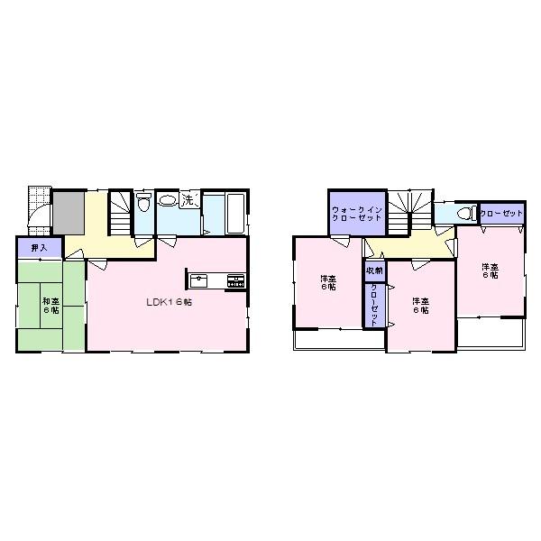 Floor plan. (5 Building), Price 26,800,000 yen, 4LDK, Land area 130.4 sq m , Building area 103.92 sq m