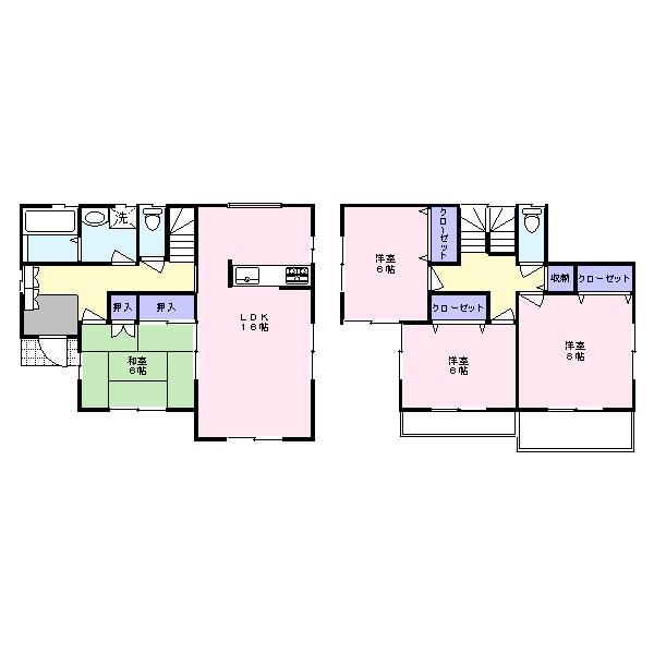 Floor plan. (4 Building), Price 24,800,000 yen, 4LDK, Land area 137.7 sq m , Building area 105.15 sq m