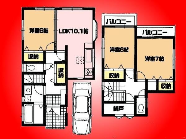 Floor plan. 15.8 million yen, 3LDK+S, Land area 98.49 sq m , Building area 82.8 sq m