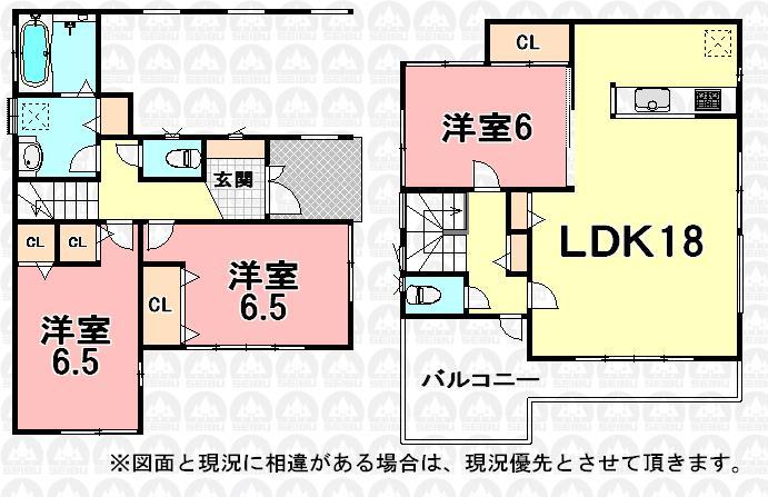 Floor plan. (5 Building), Price 30,800,000 yen, 3LDK, Land area 89.09 sq m , Building area 103.5 sq m