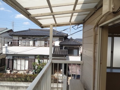 Balcony. Balcony with a roof