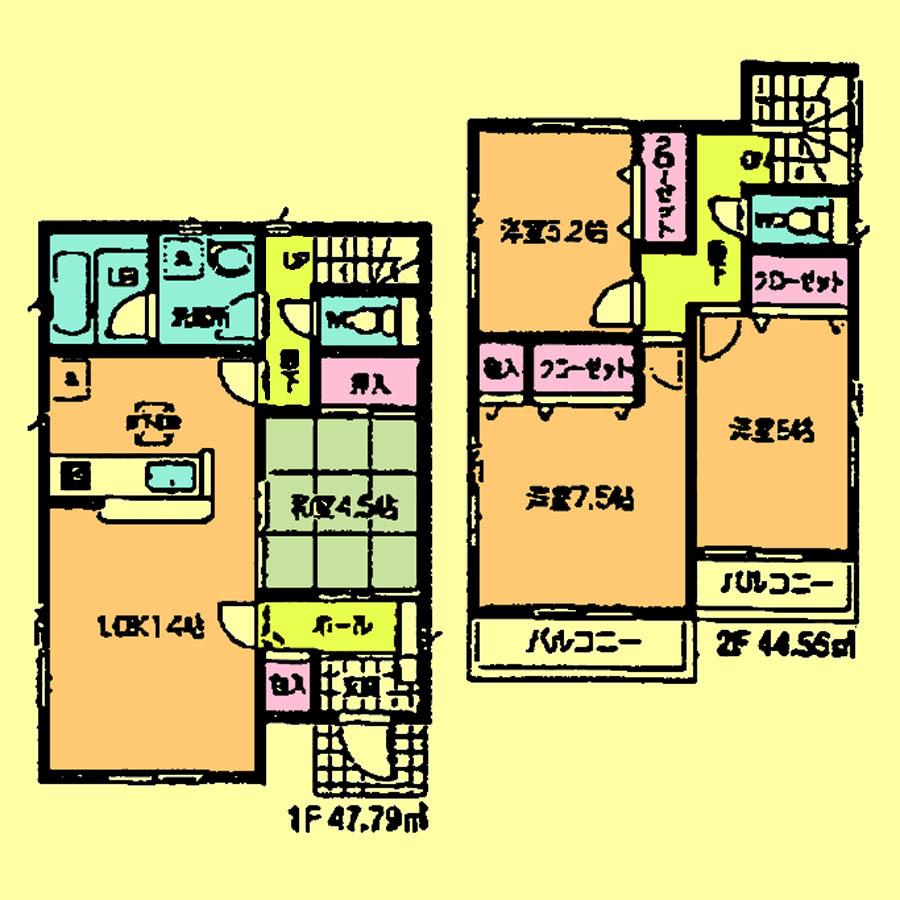 Floor plan. 25,800,000 yen, 4LDK, Land area 106.11 sq m , Building area 92.34 sq m located view in addition to this, It will be provided by the hope of design books, such as layout. 
