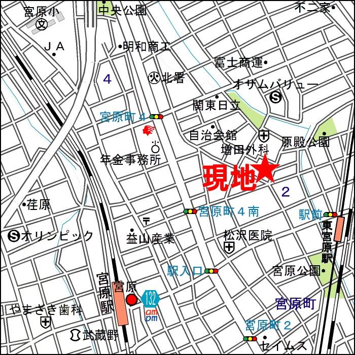 Local guide map. JR Takasaki Line "Miyahara" station walk 11 minutes new shuttle line "East Miyahara" station walk 5 minutes