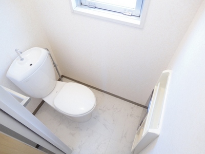 Toilet. Toilet with a window