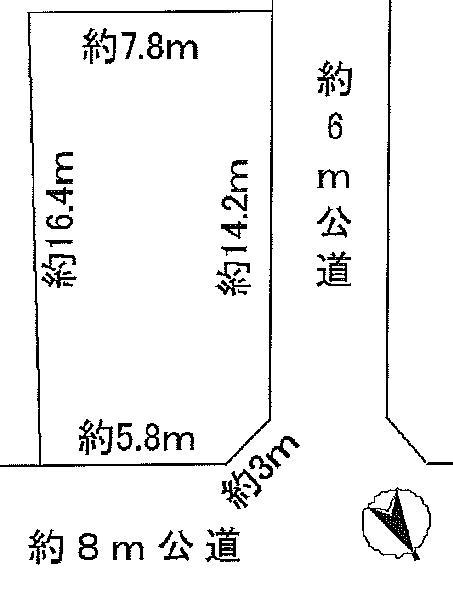 Compartment figure. Land price 21,800,000 yen, Land area 130 sq m
