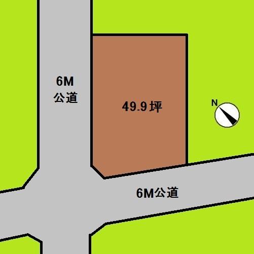 Compartment figure. Land price 28.5 million yen, Land area 165 sq m