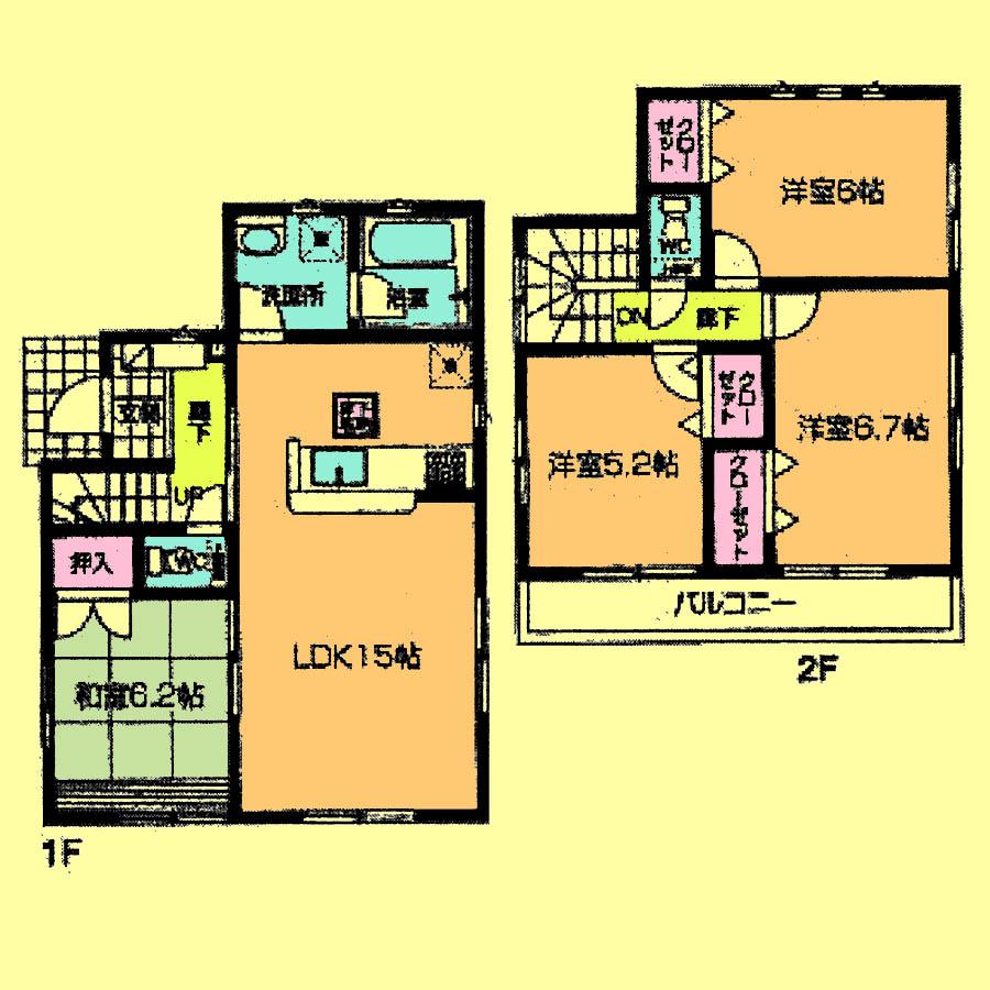 Floor plan. 24,800,000 yen, 4LDK, Land area 107.69 sq m , Building area 85.85 sq m located view in addition to this, It will be provided by the hope of design books, such as layout. 