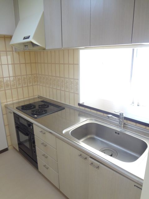 Kitchen. 3-neck is a system Kitchen. It is with oven