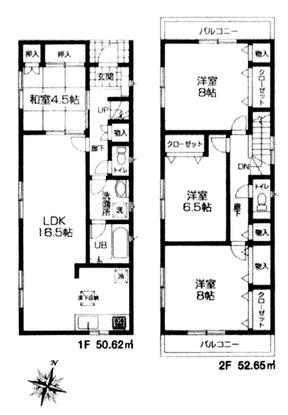 Floor plan. 27,800,000 yen, 4LDK, Land area 215.77 sq m , Building area 103.27 sq m