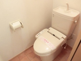 Toilet. Comfortable buttocks with life Washlet