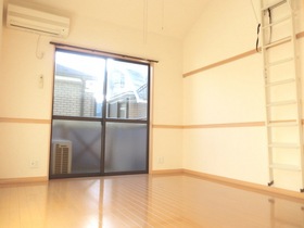 Living and room. High-ceilinged room with a skylight