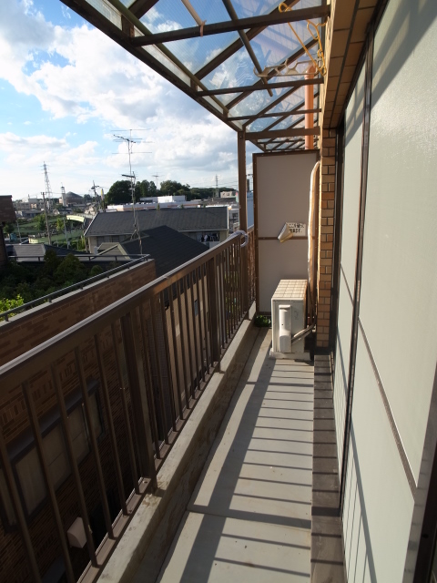 Balcony. View from the veranda side