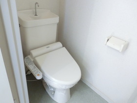 Toilet. Comfortable buttocks with life Washlet