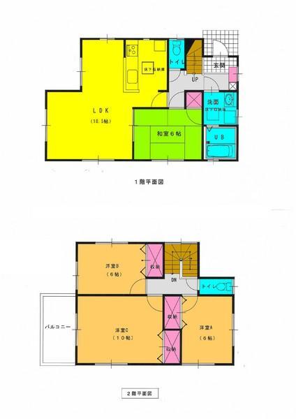 Floor plan. 35,800,000 yen, 4LDK, Land area 112.14 sq m , Building area 105.98 sq m
