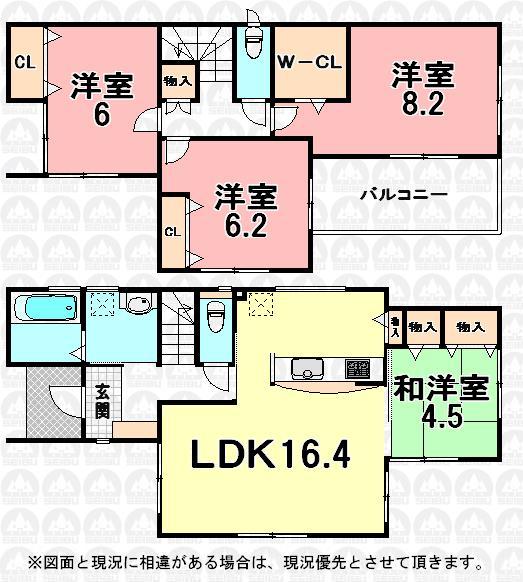 Floor plan. 39,800,000 yen, 4LDK, Land area 106.29 sq m , Building area 99.78 sq m floor plan
