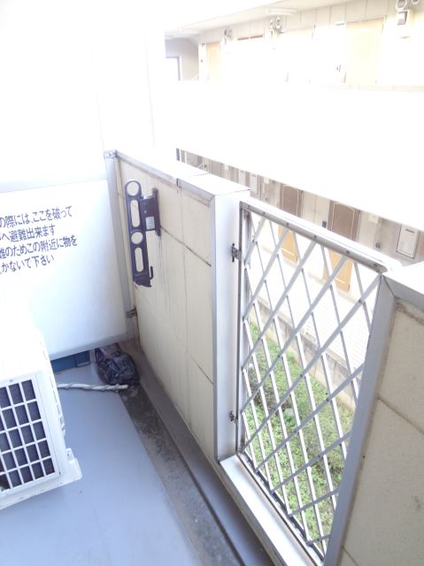 Balcony. Veranda is because the laundry is dried easy wide.