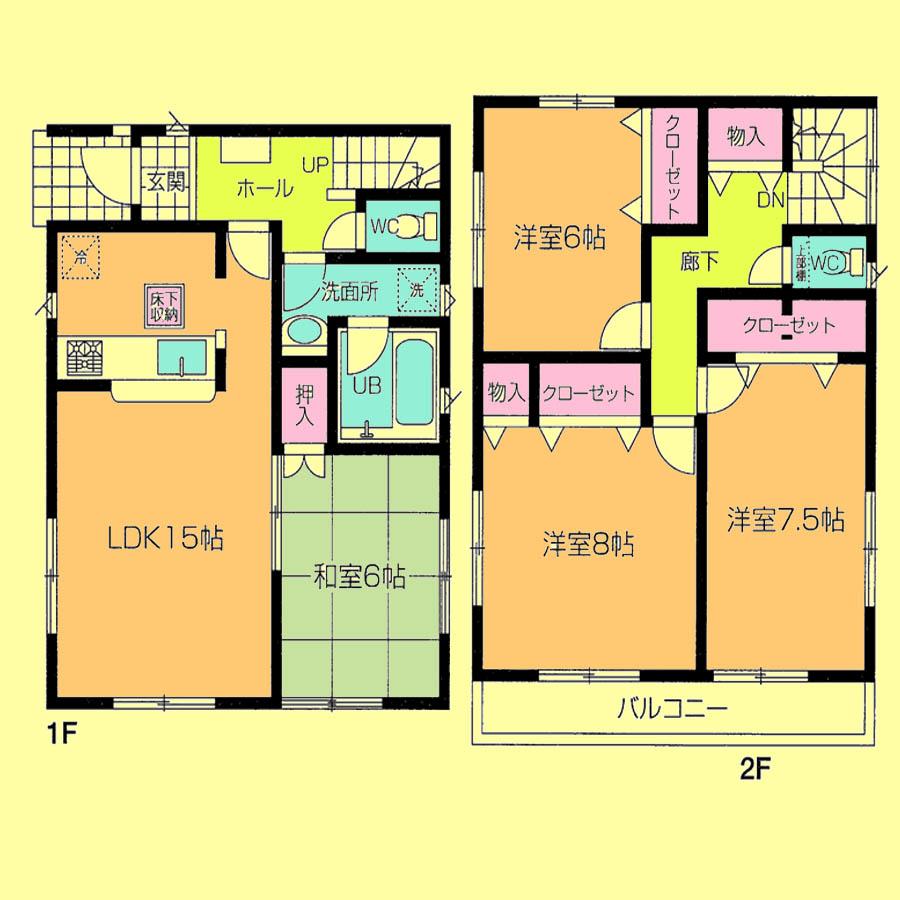 Floor plan. 28.8 million yen, 4LDK, Land area 100.27 sq m , Building area 99.83 sq m located view in addition to this, It will be provided by the hope of design books, such as layout. 
