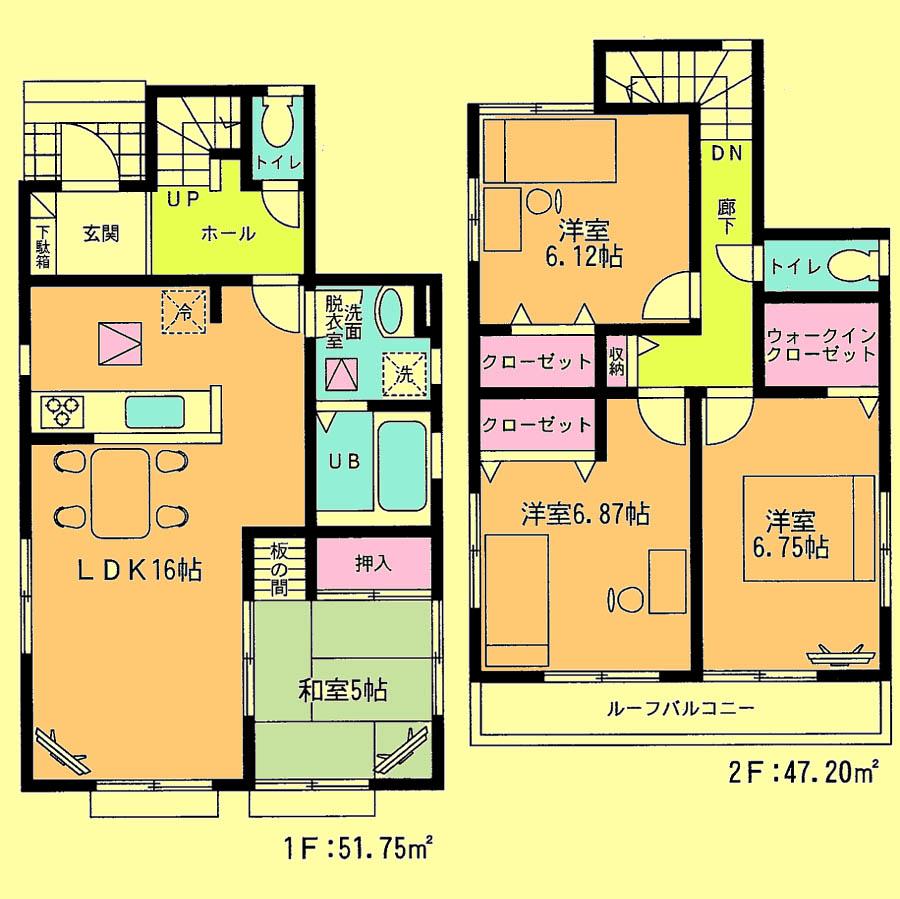 Floor plan. 24,800,000 yen, 4LDK, Land area 107.29 sq m , Building area 98.95 sq m located view in addition to this, It will be provided by the hope of design books, such as layout. 