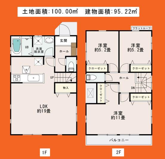 Floor plan. 38,800,000 yen, 3LDK, Land area 100 sq m , Priority to the present situation is if it is different from the building area 95.22 sq m drawings
