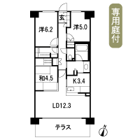 Floor: 3LDK + multi-closet, the occupied area: 72.57 sq m, Price: 30,900,000 yen, now on sale