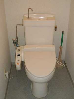 Toilet. Heating toilet seat