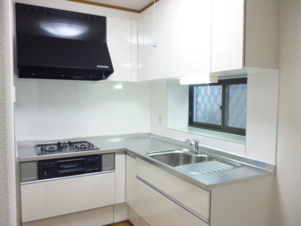 Kitchen. System kitchen new Propane gas water heater new