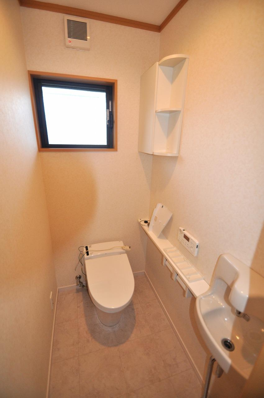 Toilet. Toilet. It is with hand wash tank-less. Also comes with storage.