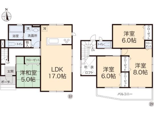 Floor plan. 39,800,000 yen, 4LDK, Land area 105.1 sq m , Building area 103.91 sq m floor plan