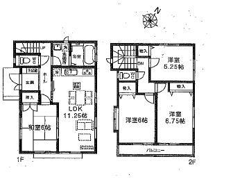 Floor plan. (D), Price 22,900,000 yen, 4LDK, Land area 110 sq m , Building area 86.11 sq m
