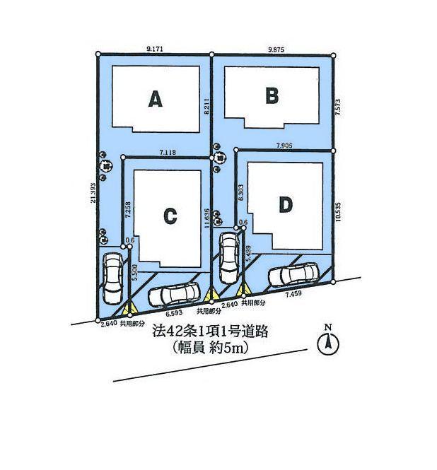 The entire compartment Figure. Front south 5m public road surface