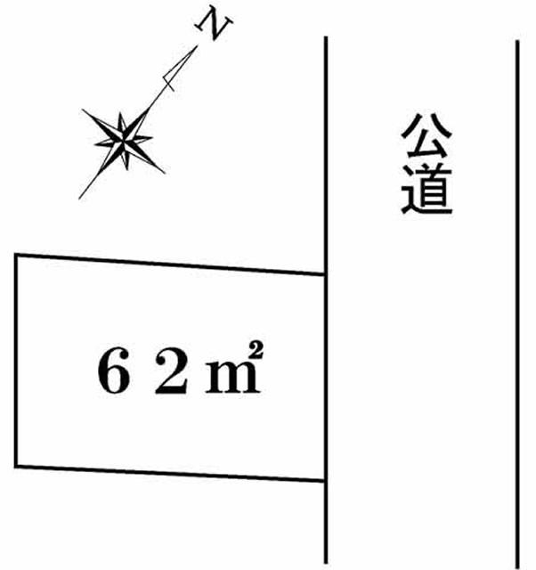 Compartment figure. Land price 10 million yen, Land area 62 sq m