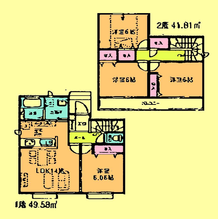 Floor plan. 26,800,000 yen, 4LDK, Land area 111.56 sq m , Building area 91.39 sq m located view in addition to this, It will be provided by the hope of design books, such as layout.