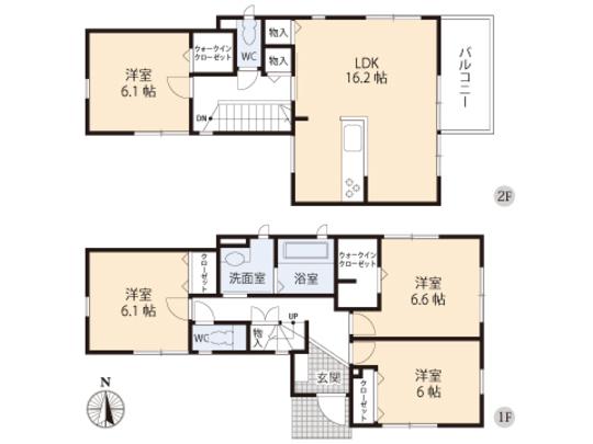 Floor plan. 25,800,000 yen, 3LDK, Land area 100.09 sq m , Building area 102.88 sq m floor plan
