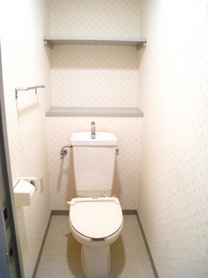 Toilet. There is also a convenient shelf in toilet ☆