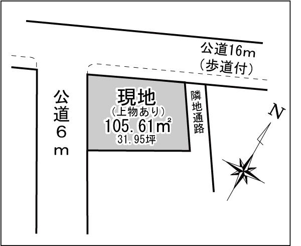Compartment figure. Land price 21,800,000 yen, Land area 105.61 sq m