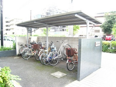 Other common areas. Bicycle parking is free of charge with a roof