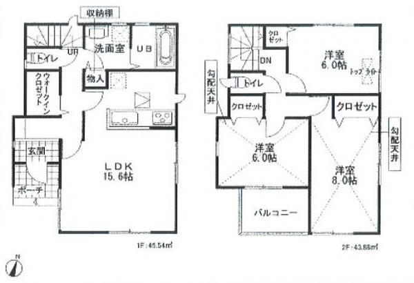 Floor plan. 33,800,000 yen, 3LDK, Land area 112.12 sq m , Building area 89.42 sq m