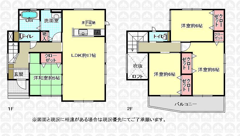 Floor plan. 39,800,000 yen, 4LDK, Land area 105.1 sq m , Building area 103.91 sq m